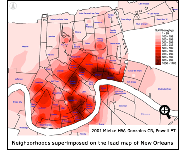 New Orleans Lead Map